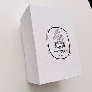 DIPTYQUE 7” Collectible Lined Thick & Heavy White Gift Box w Card